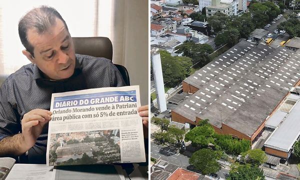 Parlamentar repercutiu em vídeo a reportagem do Diário que trouxe o assunto na última semana; Prefeito de São Bernardo, Orlando se desfez de área onde está a secretaria de Educação da cidade (Fotos: Celso Luiz/DGABC) Diário do Grande ABC - Notícias e informações do Grande ABC: Santo André, São Bernardo, São Caetano, Diadema, Mauá, Ribeirão Pires e Rio Grande da Serra