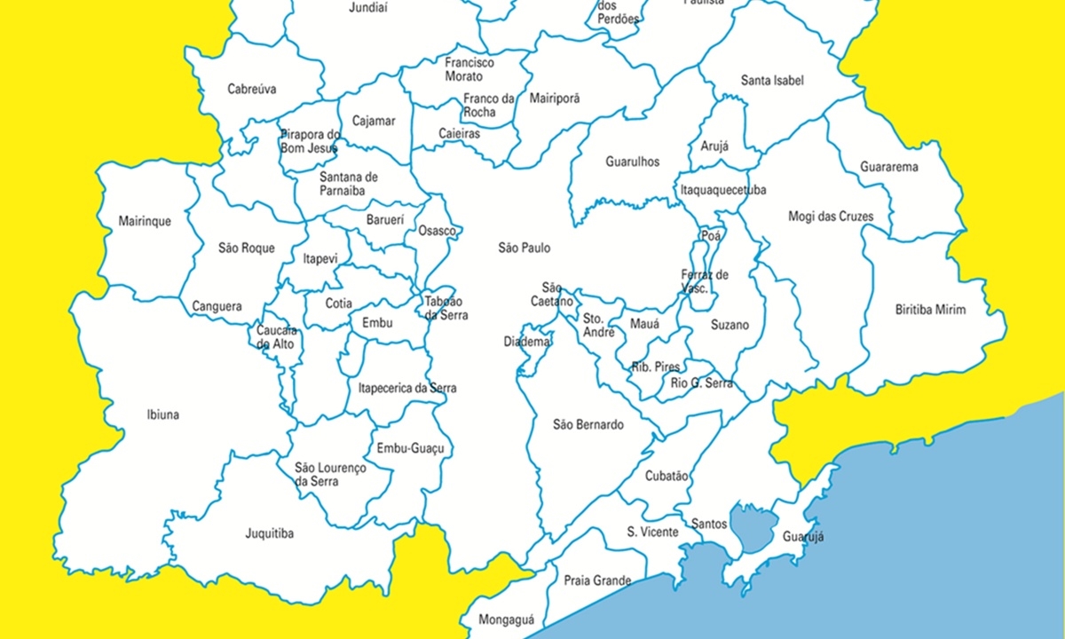 Crédito do mapão – Ilustração: Agostinho Fratini Diário do Grande ABC - Notícias e informações do Grande ABC: Santo André, São Bernardo, São Caetano, Diadema, Mauá, Ribeirão Pires e Rio Grande da Serra