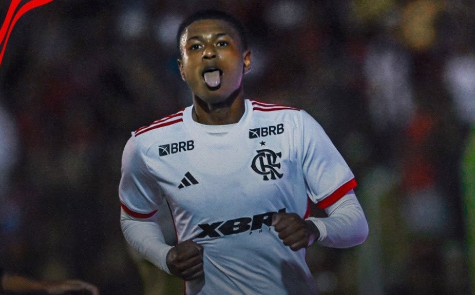 Jogador do Flamengo comemora um dos gols (FOTO: Nayra Halm/Flamengo) Diário do Grande ABC - Notícias e informações do Grande ABC: Santo André, São Bernardo, São Caetano, Diadema, Mauá, Ribeirão Pires e Rio Grande da Serra