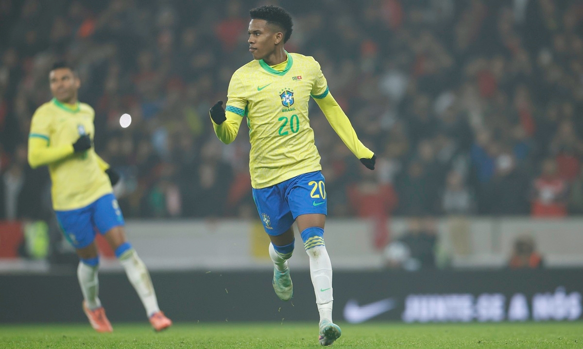Estêvão fez o gol da Seleção (FOTO: Rafael Ribeir/CBF) Diário do Grande ABC - Notícias e informações do Grande ABC: Santo André, São Bernardo, São Caetano, Diadema, Mauá, Ribeirão Pires e Rio Grande da Serra