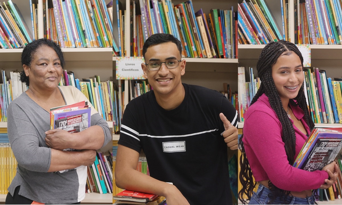 Noelia Gonzaga, Natan de Souza e Inara dos Anjos buscam uma vida melhor por meio da educação FOTOS: Celso Luiz Diário do Grande ABC - Notícias e informações do Grande ABC: Santo André, São Bernardo, São Caetano, Diadema, Mauá, Ribeirão Pires e Rio Grande da Serra