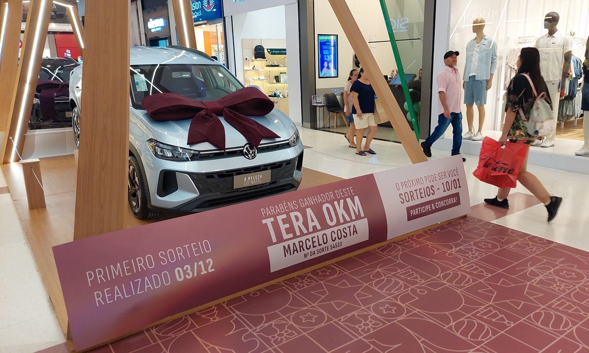 Clientes que gastarem R$ 600 no Grand Plaza, em Santo André, concorrem a três carros VW FOTO: Claudinei Plaza/DGABC Diário do Grande ABC - Notícias e informações do Grande ABC: Santo André, São Bernardo, São Caetano, Diadema, Mauá, Ribeirão Pires e Rio Grande da Serra
