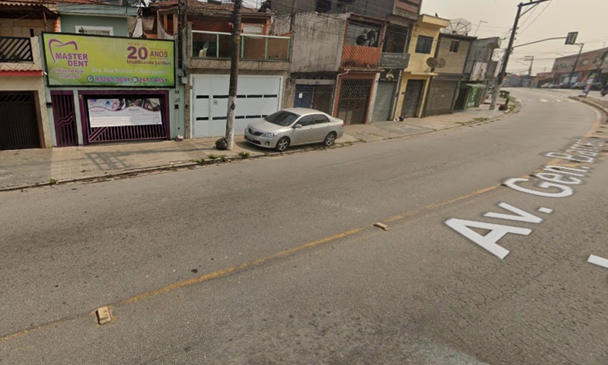 Local onde acidente aconteceu (FOTO: Goggle Street VIew) Diário do Grande ABC - Notícias e informações do Grande ABC: Santo André, São Bernardo, São Caetano, Diadema, Mauá, Ribeirão Pires e Rio Grande da Serra
