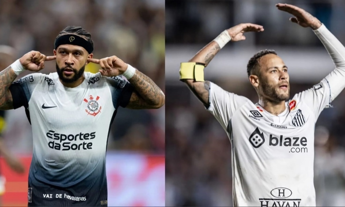 Memphis contra Neymar agita o clássico (FOTO: Rodrigo Coca/Ag. Corinthians e Raul Baretta/Santos FC) Diário do Grande ABC - Notícias e informações do Grande ABC: Santo André, São Bernardo, São Caetano, Diadema, Mauá, Ribeirão Pires e Rio Grande da Serra