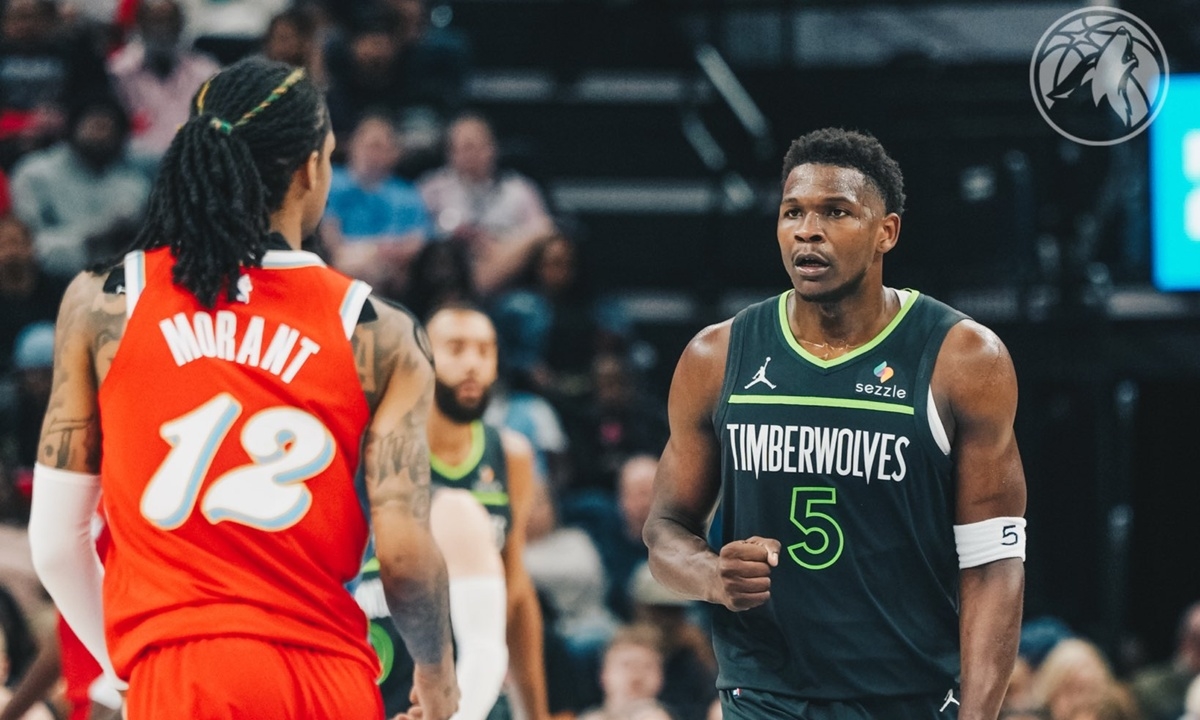 FOTO: Reprodução/X/Timberwolves Diário do Grande ABC - Notícias e informações do Grande ABC: Santo André, São Bernardo, São Caetano, Diadema, Mauá, Ribeirão Pires e Rio Grande da Serra