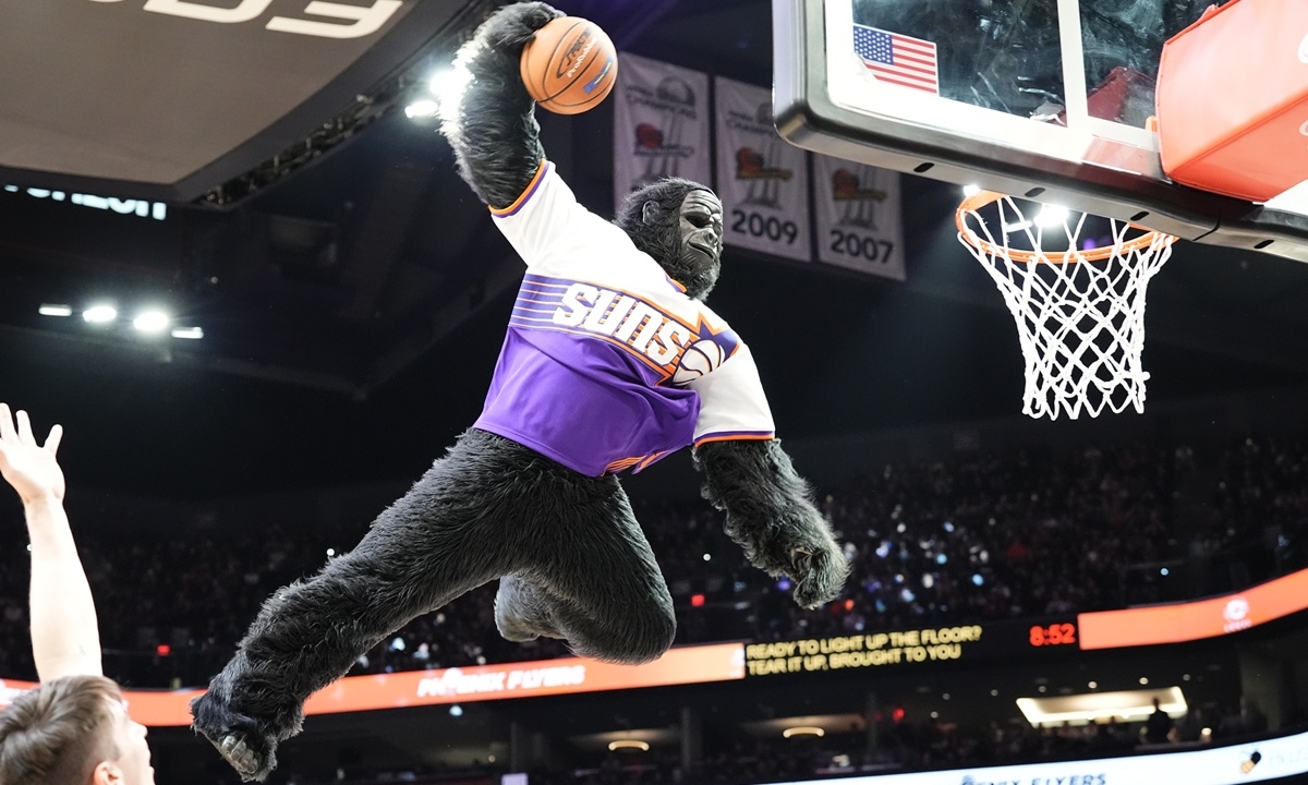 The Gorilla, mascote oficial do Phoenix Suns (FOTO: Divulgação) Diário do Grande ABC - Notícias e informações do Grande ABC: Santo André, São Bernardo, São Caetano, Diadema, Mauá, Ribeirão Pires e Rio Grande da Serra