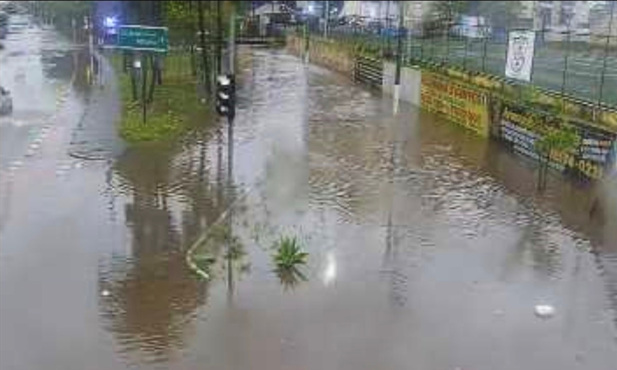 Av. Capitão Mário Toledo de Camargo nesta tarde (22) FOTO: Reprodução Diário do Grande ABC - Notícias e informações do Grande ABC: Santo André, São Bernardo, São Caetano, Diadema, Mauá, Ribeirão Pires e Rio Grande da Serra