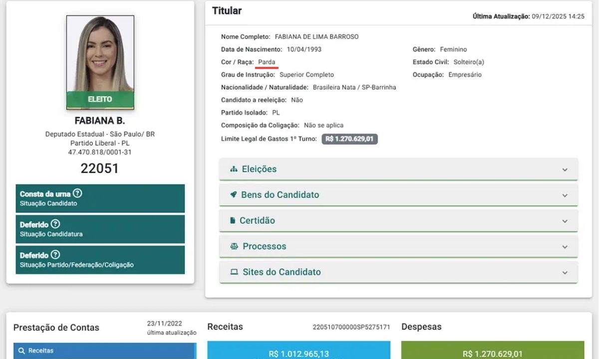 FOTO: Reprodução/TSE Diário do Grande ABC - Notícias e informações do Grande ABC: Santo André, São Bernardo, São Caetano, Diadema, Mauá, Ribeirão Pires e Rio Grande da Serra