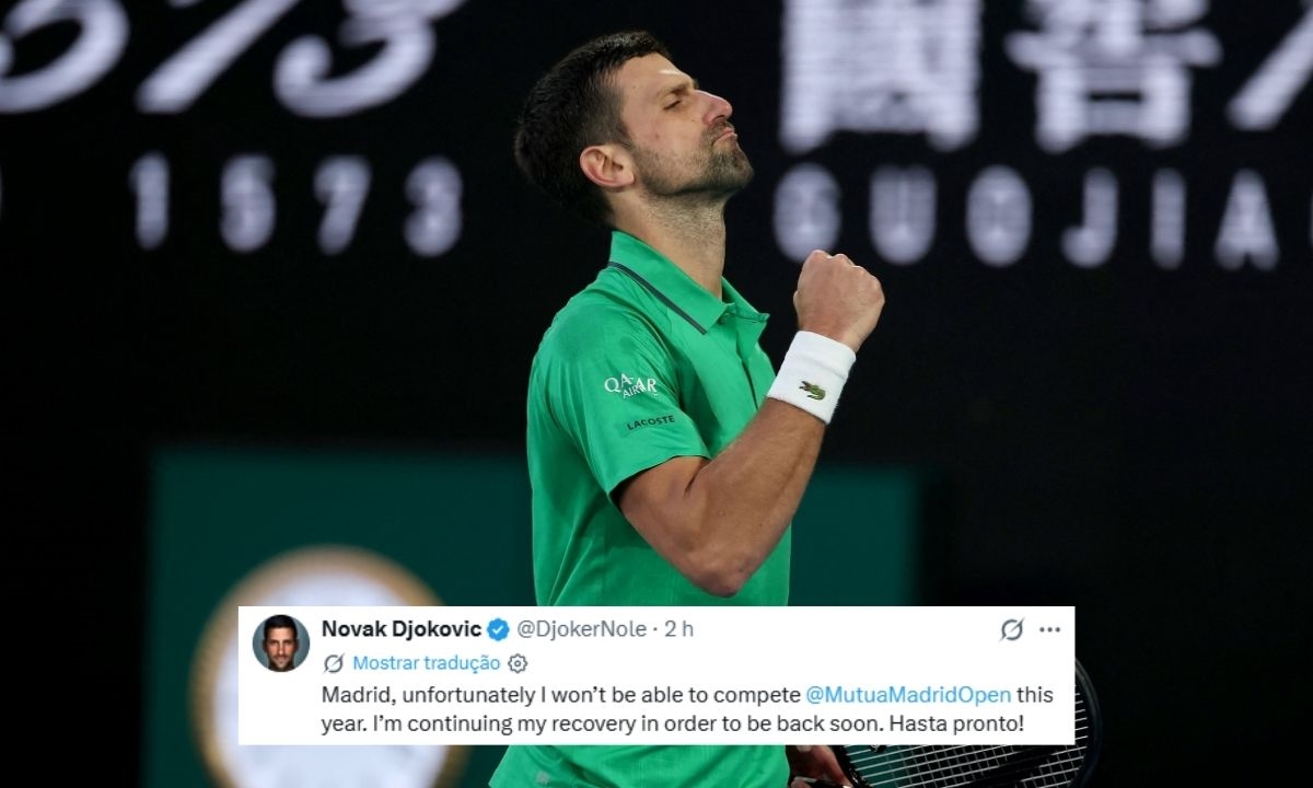 FOTO: Reprodução/X/@atptour/@DjokerNole Diário do Grande ABC - Notícias e informações do Grande ABC: Santo André, São Bernardo, São Caetano, Diadema, Mauá, Ribeirão Pires e Rio Grande da Serra
