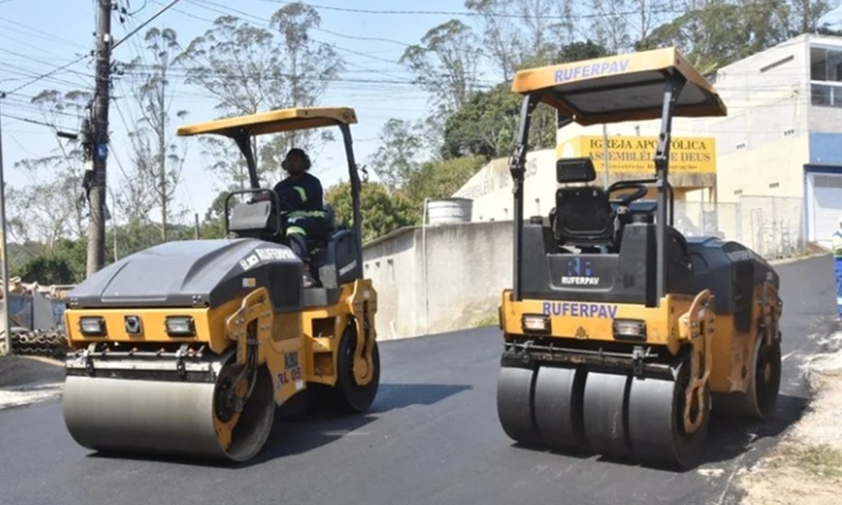 FOTO: Divulgação/PMSA (imagem ilustrativa) - pavimentação Recreio da Borda do Campo em 2025 Diário do Grande ABC - Notícias e informações do Grande ABC: Santo André, São Bernardo, São Caetano, Diadema, Mauá, Ribeirão Pires e Rio Grande da Serra