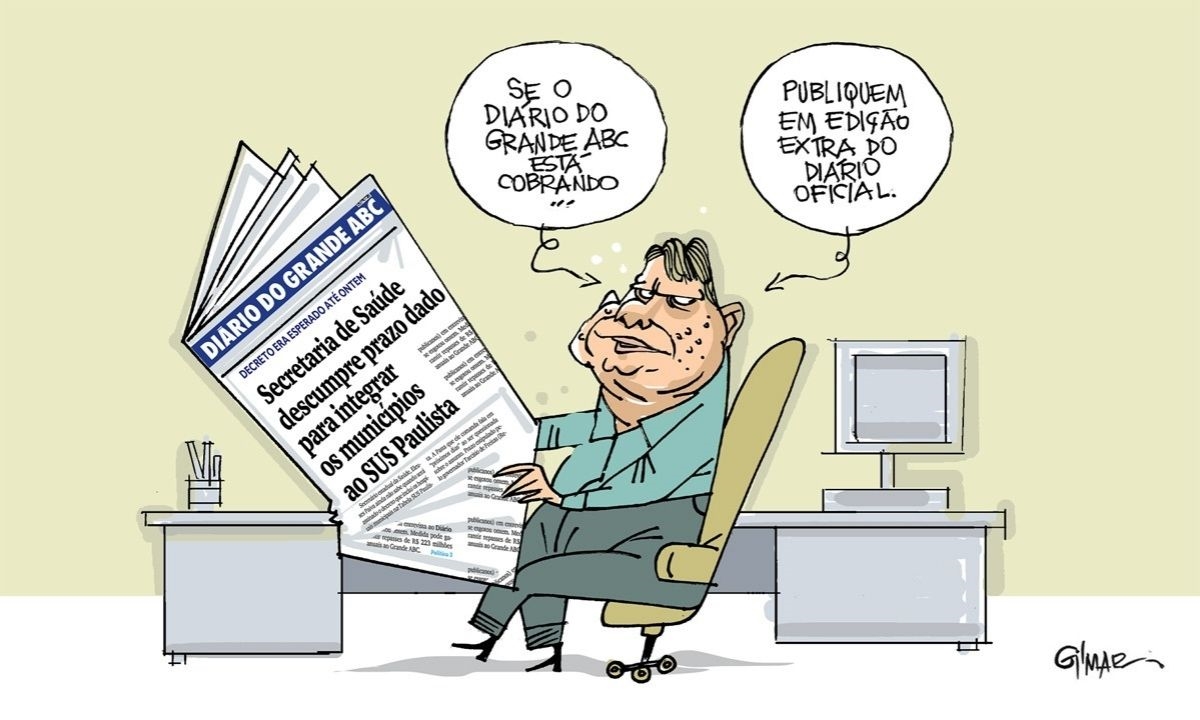 ARTE: Gilmar Diário do Grande ABC - Notícias e informações do Grande ABC: Santo André, São Bernardo, São Caetano, Diadema, Mauá, Ribeirão Pires e Rio Grande da Serra
