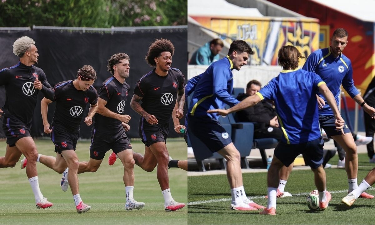 FOTO: Reprodução/X/@USMNT/@NFSBiH Diário do Grande ABC - Notícias e informações do Grande ABC: Santo André, São Bernardo, São Caetano, Diadema, Mauá, Ribeirão Pires e Rio Grande da Serra
